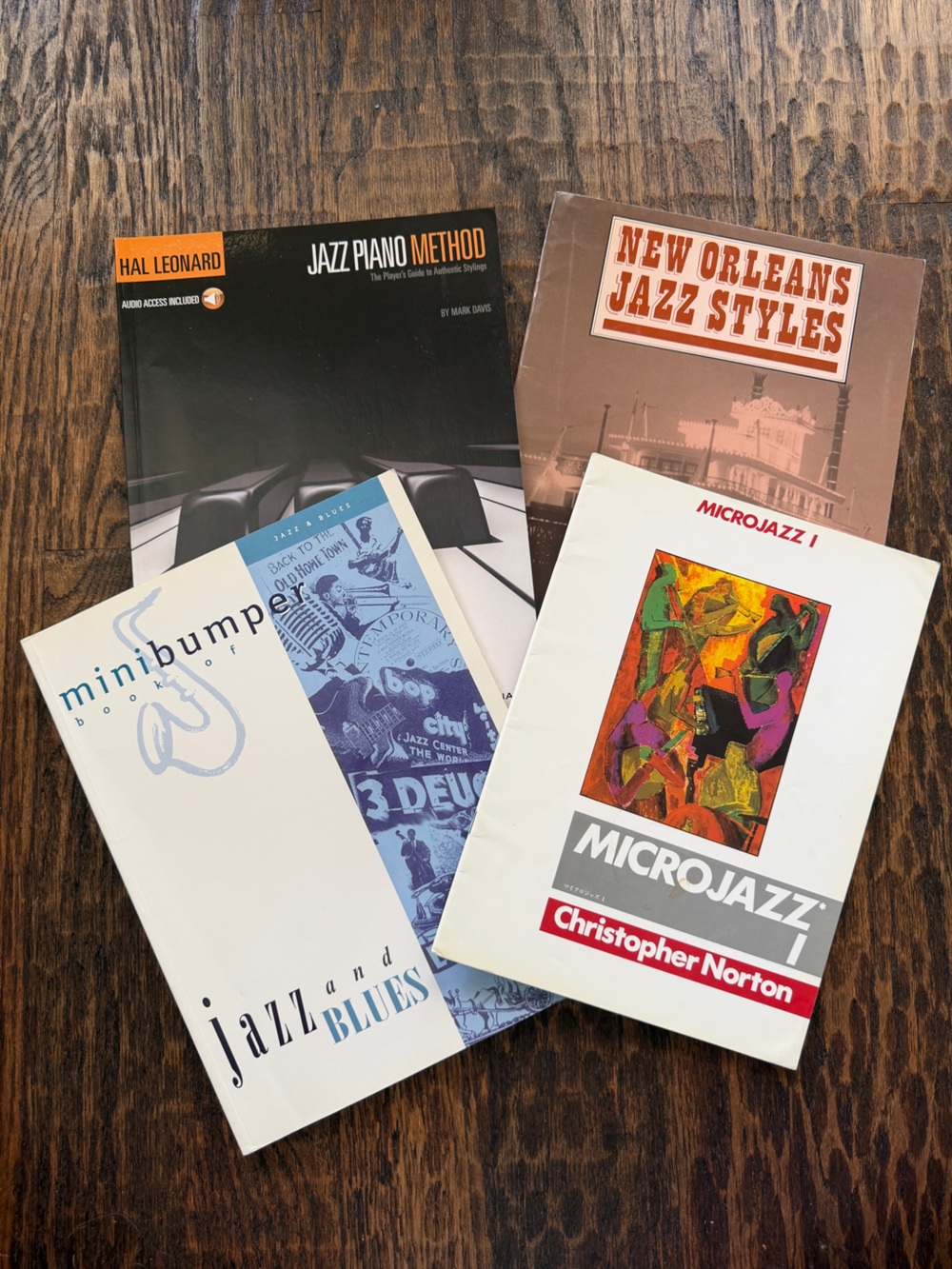 Lot of 4 Jazz Piano Books - Hal Leonard, Minibumper, Microjazz, New Orleans